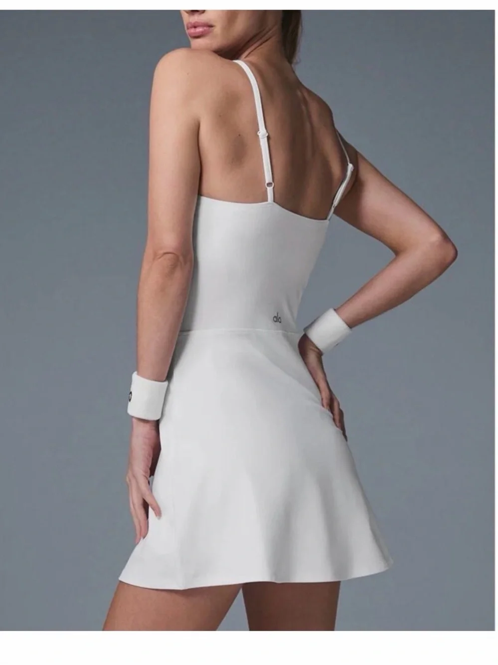 ALO Yoga courtside alosoft tennis dress White Size small new